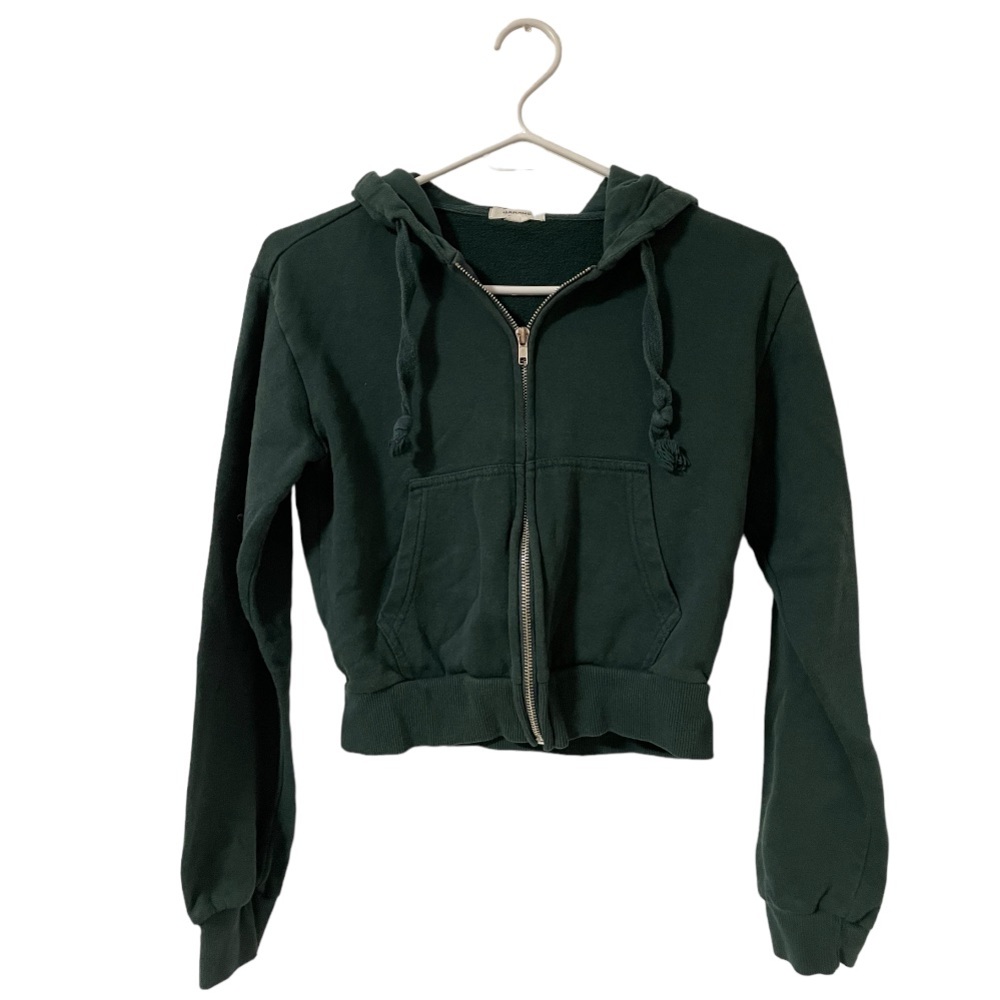 Garage Cropped Zip Up Hoodie